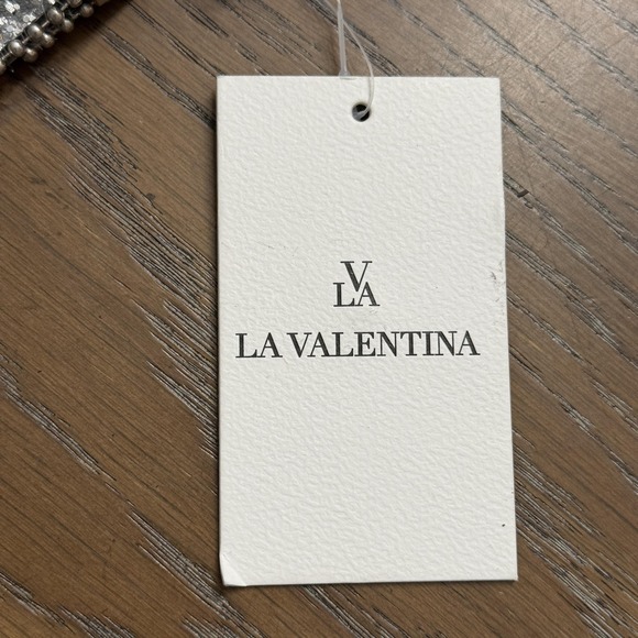 La Valentina Belt Womens Medium Large Silver Glitter Rhinestone Western Buckle - Picture 6 of 11